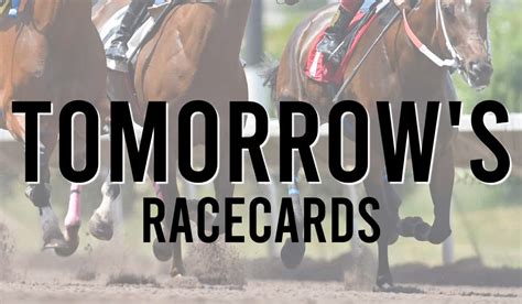 betfred tomorrow's race card.